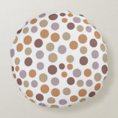 水彩林お洒落地動物模様 ラウンドクッション (裏面)