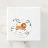 水彩林かわいい動物の赤ちゃんシャワー フェイバータグ (インサイチュ)