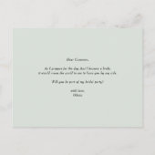 水彩林に越せば我が輩 インビテーションポストカード (裏面)