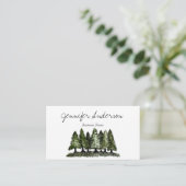 水彩林の松 名刺 (スタンド正面)