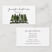 水彩林の松 名刺 (正面/裏面)