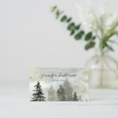 水彩林の松 名刺 (スタンド正面)