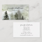 水彩林の松 名刺 (正面/裏面)