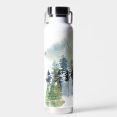 水彩林の風景 ウォーターボトル (正面)
