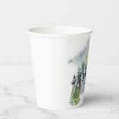 水彩林の風景 紙コップ (右)