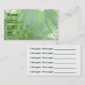 水彩林アポイントメント/名刺 予約カード (正面/裏面)