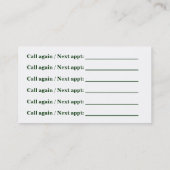 水彩林アポイントメント/名刺 予約カード (裏面)