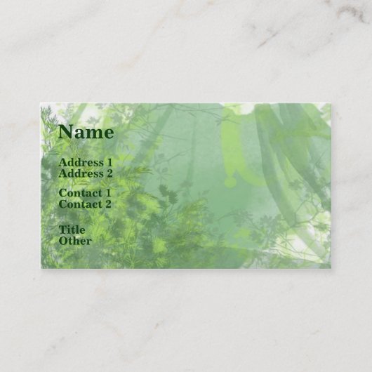 水彩林アポイントメント/名刺 予約カード (正面)