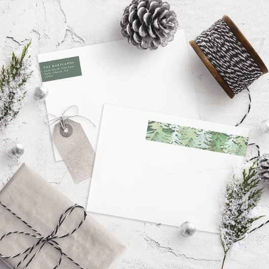 水彩林エレガントミニマル家 ラップアラウンドラベル