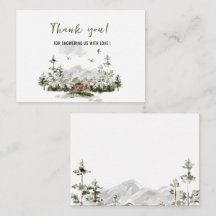 水彩林エレガント地動物ブライダルシャワー