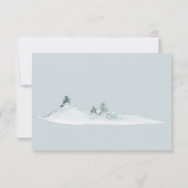 水彩林グリーンパイン結婚ズ サンキューカード (裏面)