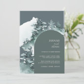 水彩林グリーンパイン結婚ズ 招待状 (スタンド正面)