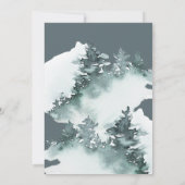 水彩林グリーンパイン結婚ズ 招待状 (裏面)