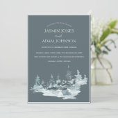 水彩林グリーンパイン結婚ズ 招待状 (スタンド正面)