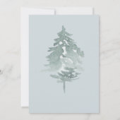 水彩林グリーンパイン結婚ズ 招待状 (裏面)