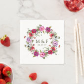 水彩林フローラ結婚ズ スタンダードカクテルナプキン (インサイチュ)