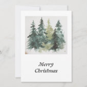水彩林メリークリスマス シーズンカード (正面)