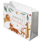 水彩林動物の誕生日 ラージペーパーバッグ (裏面アングル)