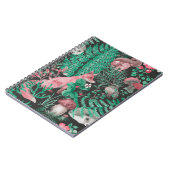 水彩林手描き継ぎ目無し模様 ノートブック (左側)