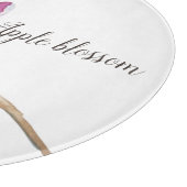 水彩林檎の花植物学 カッティングボード (角)