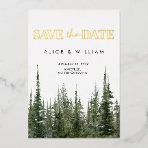 水彩林素朴松の木の日付を保存