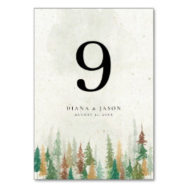 水彩林素朴松テーブル番号 テーブルナンバー