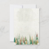 水彩林素朴松 サンキューカード (裏面)