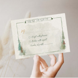 水彩林素朴松 出欠カード