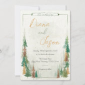 水彩林素朴松 招待状 (正面)