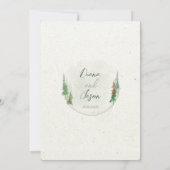 水彩林素朴松 招待状 (裏面)