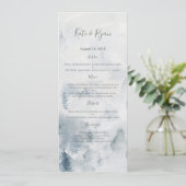 水彩林結婚のメニューカード メニュー (スタンド正面)