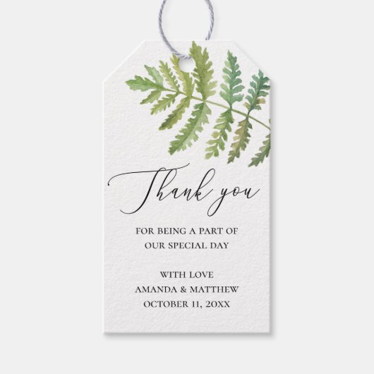 水彩林結婚林感謝してい林 ギフトタグ (正面)