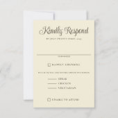 水彩林結婚林 出欠カード (正面)