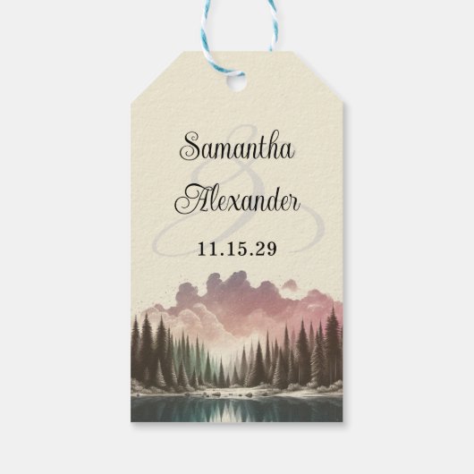 水彩林 ギフトタグ (裏面)