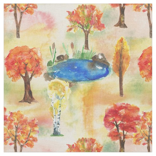 水彩林 ファブリック (クローズアップ)