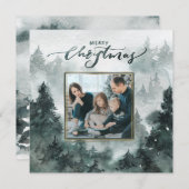 水彩林 |メリークリスマスフォトカード (正面/裏面)