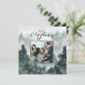 水彩林 |メリークリスマスフォトカード (スタンド正面)