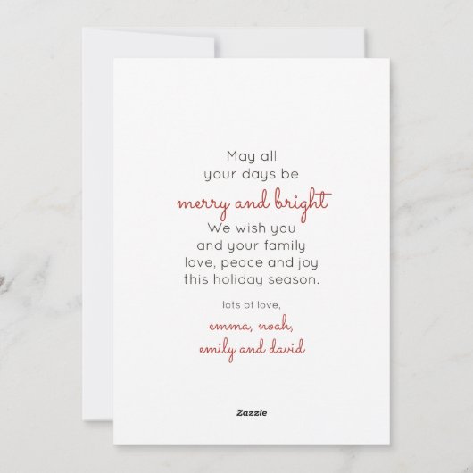 水彩林 | 休日の挨拶 シーズンカード (裏面)