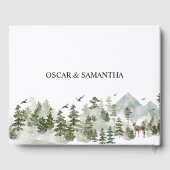 水彩林 |木と鹿 ゲストブック (裏面)