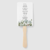 水彩林 |木と鹿 | ハンドファン (裏面)