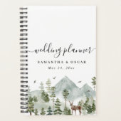 水彩林 |木と鹿 プランナー手帳 (正面)