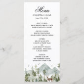 水彩林 |木と鹿 | メニュー (正面)