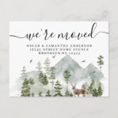 水彩林 |木と鹿 案内ポストカード (正面)