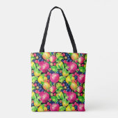 水彩果実のモンタージュカラフル法 トートバッグ (裏面)