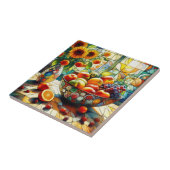 水彩果実花セラミックタイル タイル (側面)