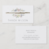 水彩枠フルート先生 名刺 (正面/裏面)