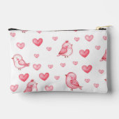 水彩柄の可愛らしい手描きシームレスな模様 アクセサリーポーチ (裏面)