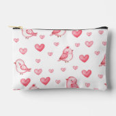 水彩柄の可愛らしい手描きシームレスな模様 アクセサリーポーチ (正面)