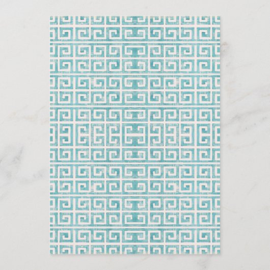 水彩柄モダンヒトデビーチ結婚式 メニュー (裏面)