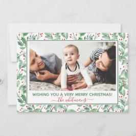 水彩柊とベリーの写真 シーズンカード